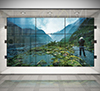 Can be used with multiple mounting rails to create impressive video wall installations