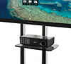 Collar compatible accessories such as shelves can be fitted to the poles