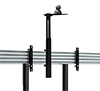 Includes VC shelf which can mount camera above or below the screens