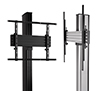 Maximum VESA fixing can be increased to 600mm using the included  adapter arms