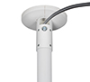BT5964 - Integrated cable management through the top and side of the ceiling mount