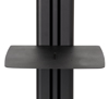 Additional AV accessory shelves can be fitted directly to the column