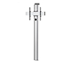 BT8701 - Premium Floor-to-Wall Single Screen UC Stand - Silver & Black