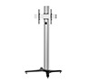 BT8706 - Premium Freestanding Single Screen UC Stand - Silver & Black