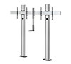 BT8711 - Premium Bolt Down Twin Screen UC Stand - Silver & Black