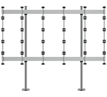 BT93INFWP-B-5X5  - Bolt Down Stand for INFiLED WP Series 4x4 DVLED Videowall
