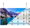 BT93INFWP-C-5X5 - Ceiling Mount with Chrome Poles