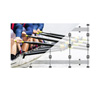 BT93INFWP-W-4X4 - Wall Mount for INFiLED WP Series 4X4 DVLED VIDEOWALL