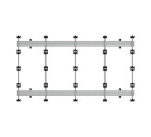 BT93INFWP-W-4X4  - Wall Mount for INFiLED WP Series 4x4 DVLED Videowall