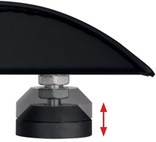 BT93UNIUPS-S-5X5 Adjustable levelling feet to accommodate uneven floor surfaces